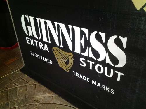 BAR COUNTER GUINESS